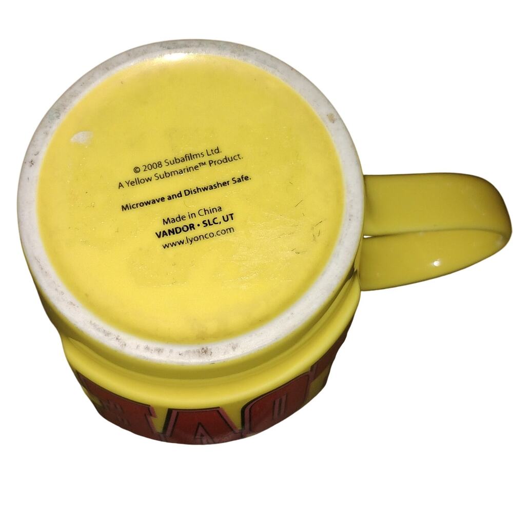 The Beatles Yellow Submarine 3D Raised Mug All You Need Is Love Vandor 2008 - Picture 4 of 4